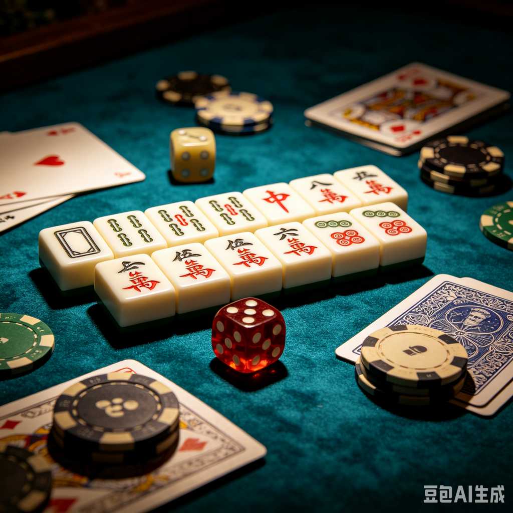 blue mahjong tiles