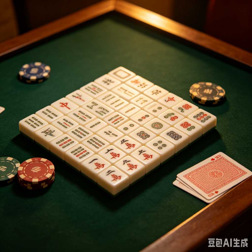 engraved texture mahjong tiles